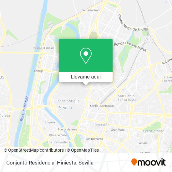 Mapa Conjunto Residencial Hiniesta