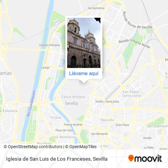 Mapa Iglesia de San Luis de Los Franceses