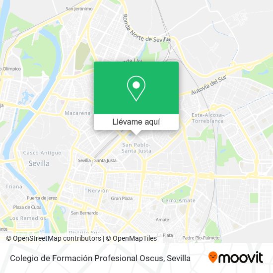Mapa Colegio de Formación Profesional Oscus