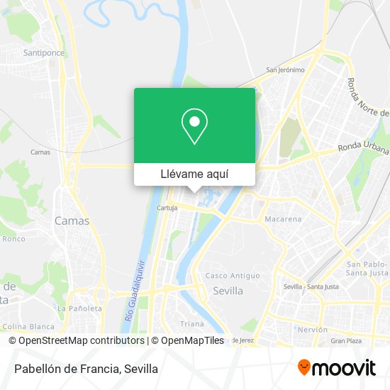 Mapa Pabellón de Francia