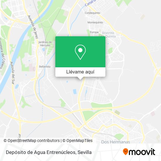 Mapa Depósito de Agua Entrenúcleos