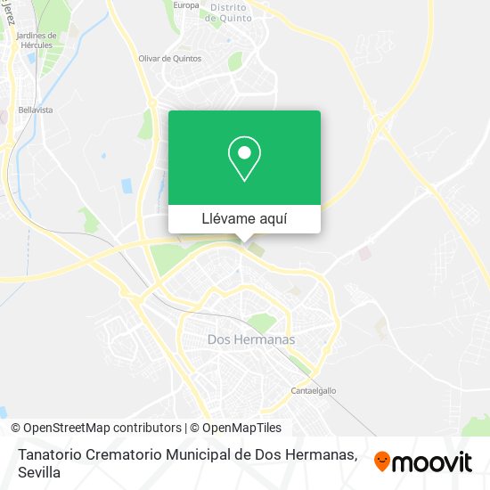 Mapa Tanatorio Crematorio Municipal de Dos Hermanas