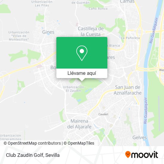 Mapa Club Zaudín Golf