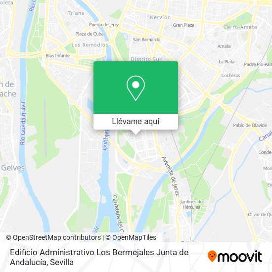 Mapa Edificio Administrativo Los Bermejales Junta de Andalucía