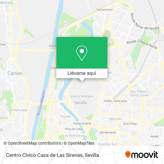Mapa Centro Cívico Casa de Las Sirenas