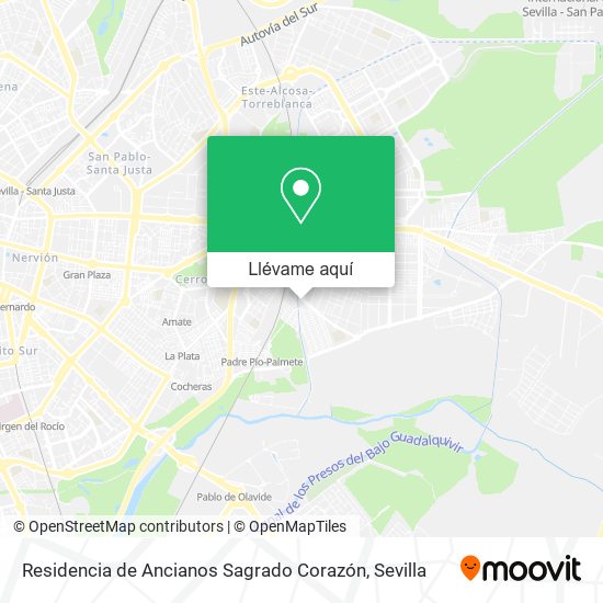 Mapa Residencia de Ancianos Sagrado Corazón