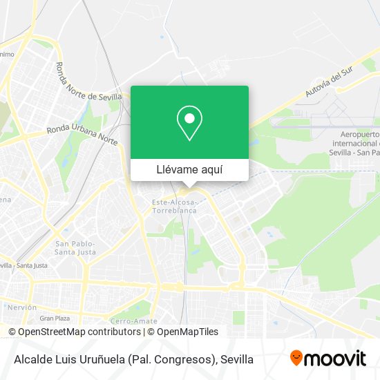 Mapa Alcalde Luis Uruñuela (Pal. Congresos)