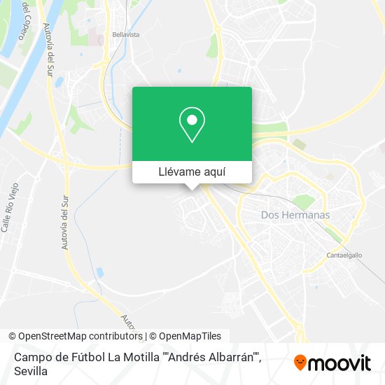 Mapa Campo de Fútbol La Motilla ""Andrés Albarrán""