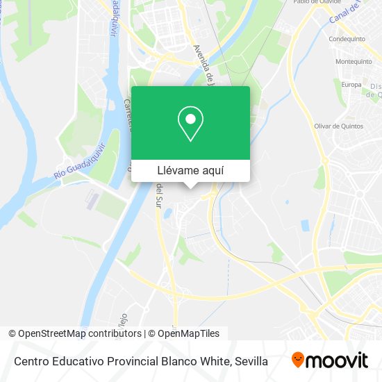 Mapa Centro Educativo Provincial Blanco White