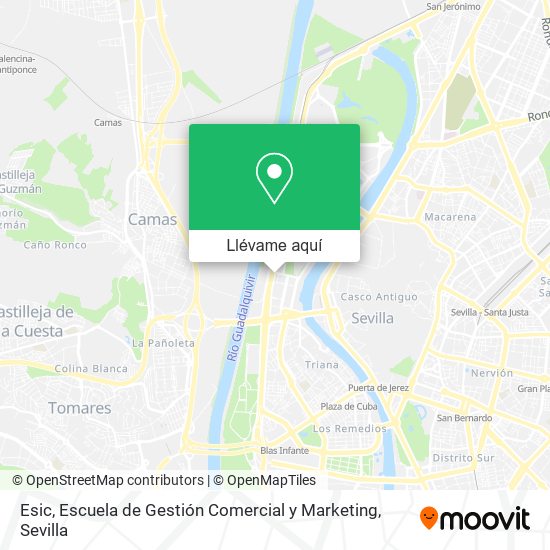 Mapa Esic, Escuela de Gestión Comercial y Marketing