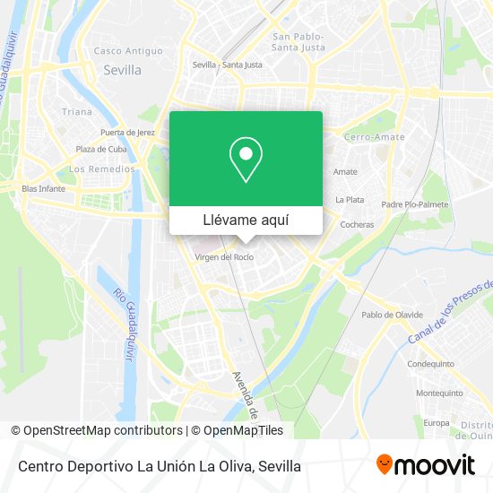 Mapa Centro Deportivo La Unión La Oliva