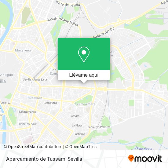 Mapa Aparcamiento de Tussam