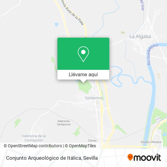 Mapa Conjunto Arqueológico de Itálica