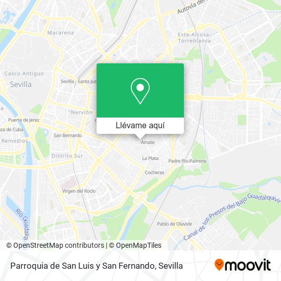 Mapa Parroquia de San Luis y San Fernando