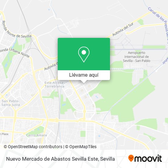 Mapa Nuevo Mercado de Abastos Sevilla Este