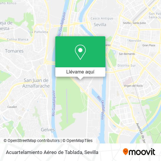 Mapa Acuartelamiento Aéreo de Tablada