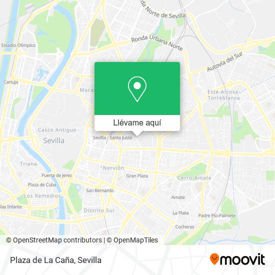 Mapa Plaza de La Caña
