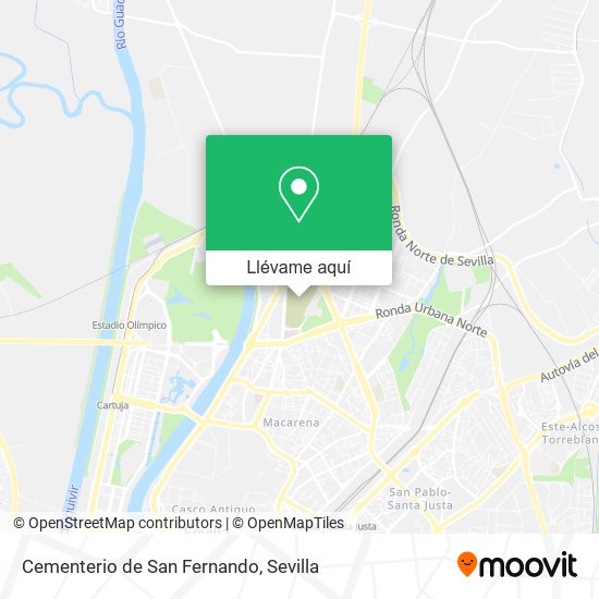 Mapa Cementerio de San Fernando