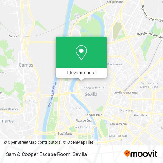 Mapa Sam & Cooper Escape Room
