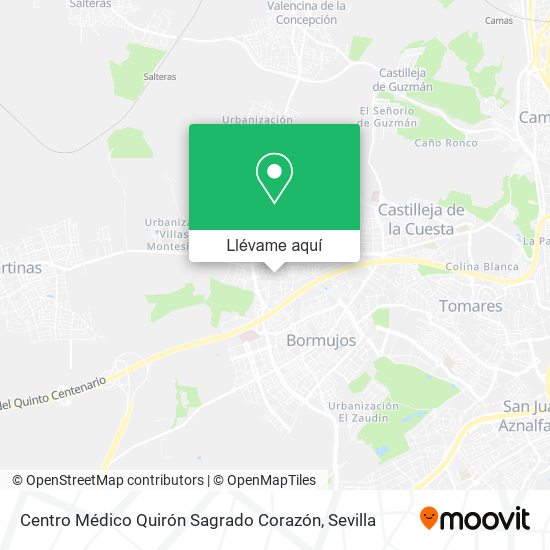 Mapa Centro Médico Quirón Sagrado Corazón