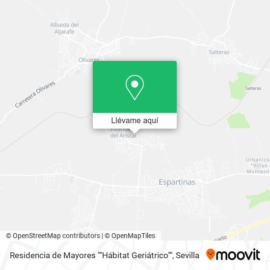 Mapa Residencia de Mayores ""Hábitat Geriátrico""