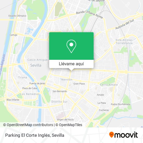 Mapa Parking El Corte Inglés