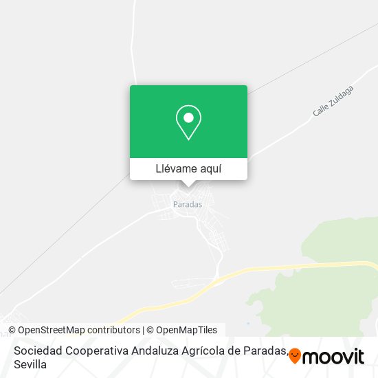 Mapa Sociedad Cooperativa Andaluza Agrícola de Paradas