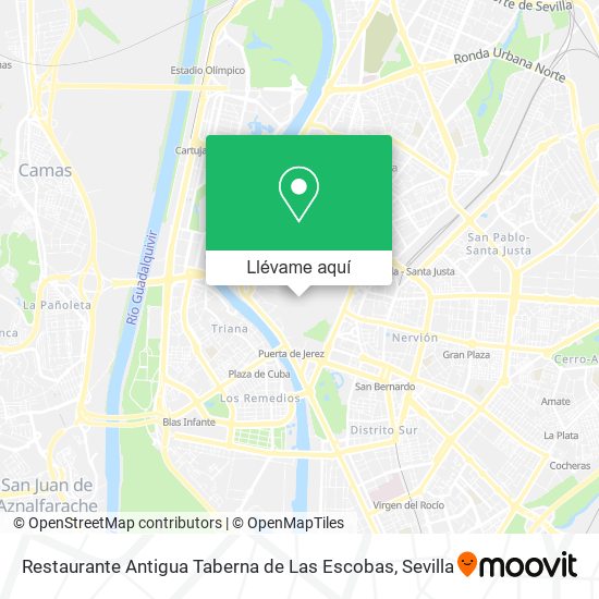 Mapa Restaurante Antigua Taberna de Las Escobas