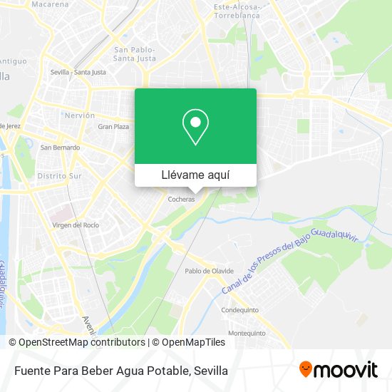 Mapa Fuente Para Beber Agua Potable