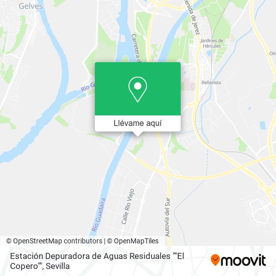 Mapa Estación Depuradora de Aguas Residuales ""El Copero""