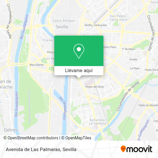 Mapa Avenida de Las Palmeras