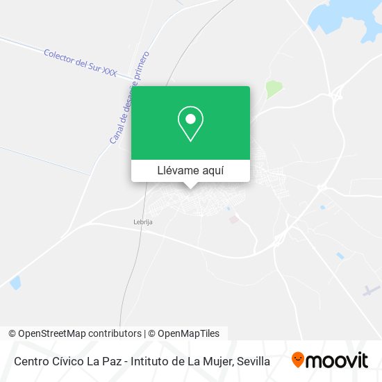 Mapa Centro Cívico La Paz - Intituto de La Mujer