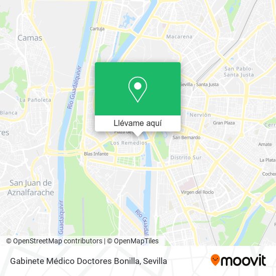 Mapa Gabinete Médico Doctores Bonilla