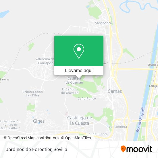 Mapa Jardines de Forestier