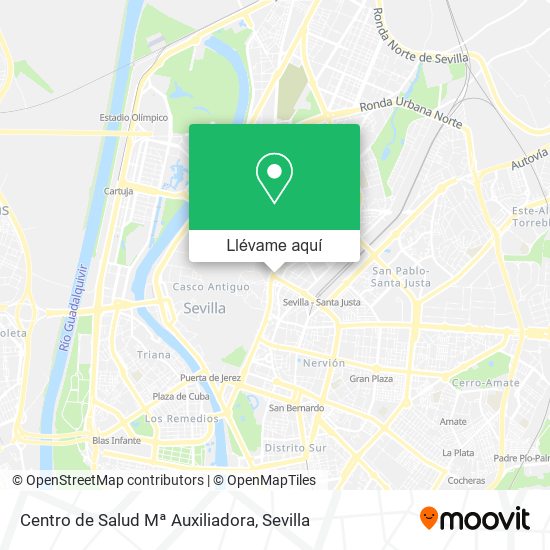 Mapa Centro de Salud Mª Auxiliadora