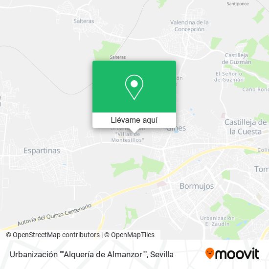Mapa Urbanización ""Alquería de Almanzor""
