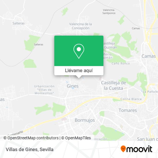 Mapa Villas de Gines