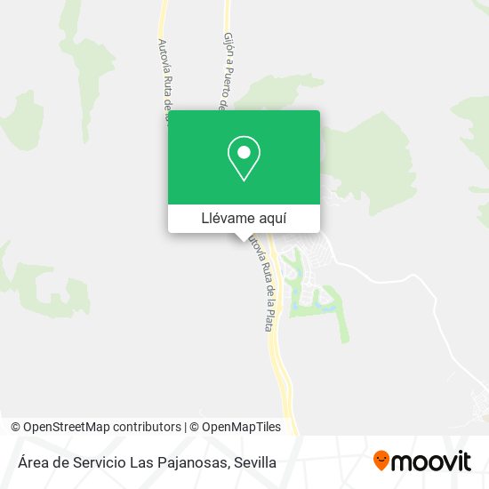 Mapa Área de Servicio Las Pajanosas