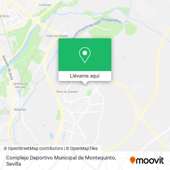 Mapa Complejo Deportivo Municipal de Montequinto