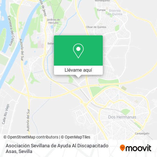 Mapa Asociación Sevillana de Ayuda Al Discapacitado Asas
