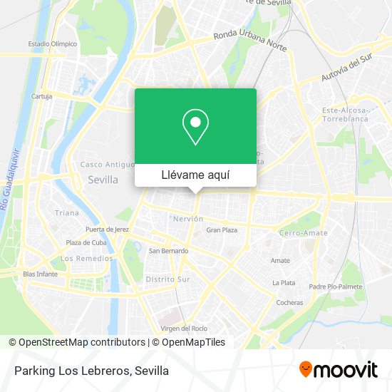 Mapa Parking Los Lebreros
