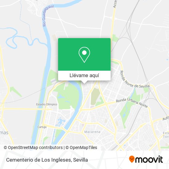 Mapa Cementerio de Los Ingleses