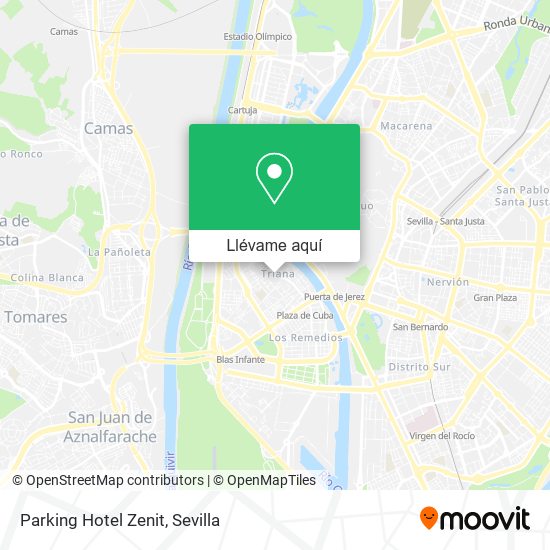 Mapa Parking Hotel Zenit