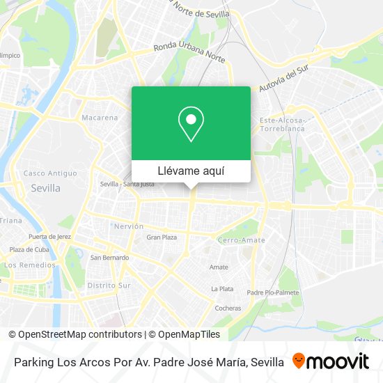 Mapa Parking Los Arcos Por Av. Padre José María