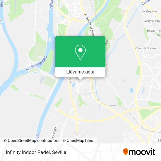 Mapa Infinity Indoor Padel