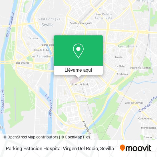 Mapa Parking Estación Hospital Virgen Del Rocio