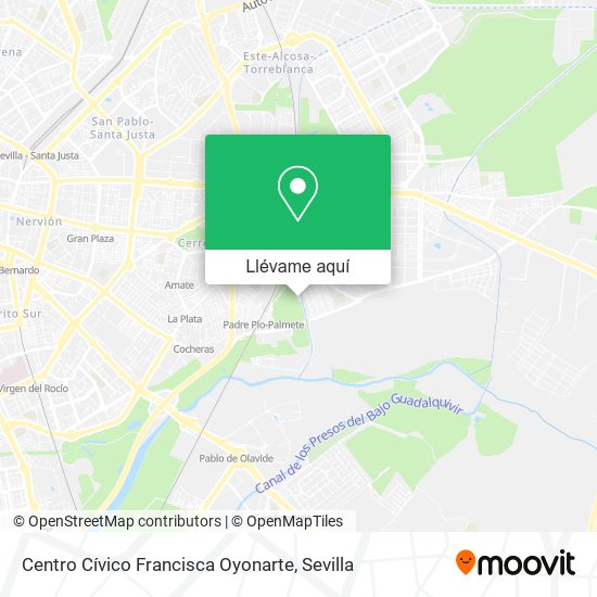 Mapa Centro Cívico Francisca Oyonarte
