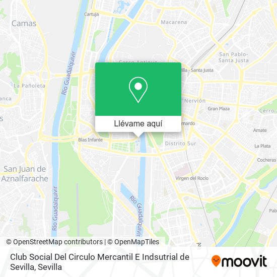 Mapa Club Social Del Circulo Mercantil E Indsutrial de Sevilla