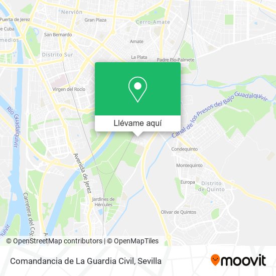 Mapa Comandancia de La Guardia Civil
