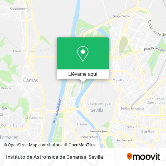 Mapa Instituto de Astrofisica de Canarias